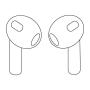 Auriculares Bluetooth Apple Airpods V3 3a Generacion con Estuche de Carga Lightning
