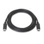 Cable USB 2.0 Tipo-C Aisens A107-0055/ USB Tipo-C Macho - USB Tipo-C Macho/ 50cm/ Negro