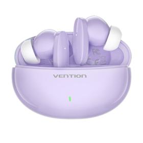 Auriculares Bluetooth Vention NBFV0 con estuche de carga/ Autonomía 7h/ Violetas