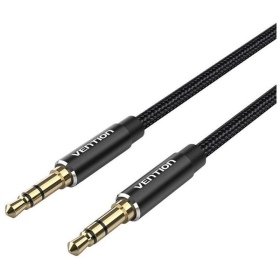 Cable Estéreo Vention BAWBD/ Jack 3.5 Macho - Jack 3.5 Macho/ 50cm/ Negro