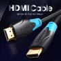 Cable HDMI 2.0 4K Vention AACBK/ HDMI Macho - HDMI Macho/ 8m/ Negro